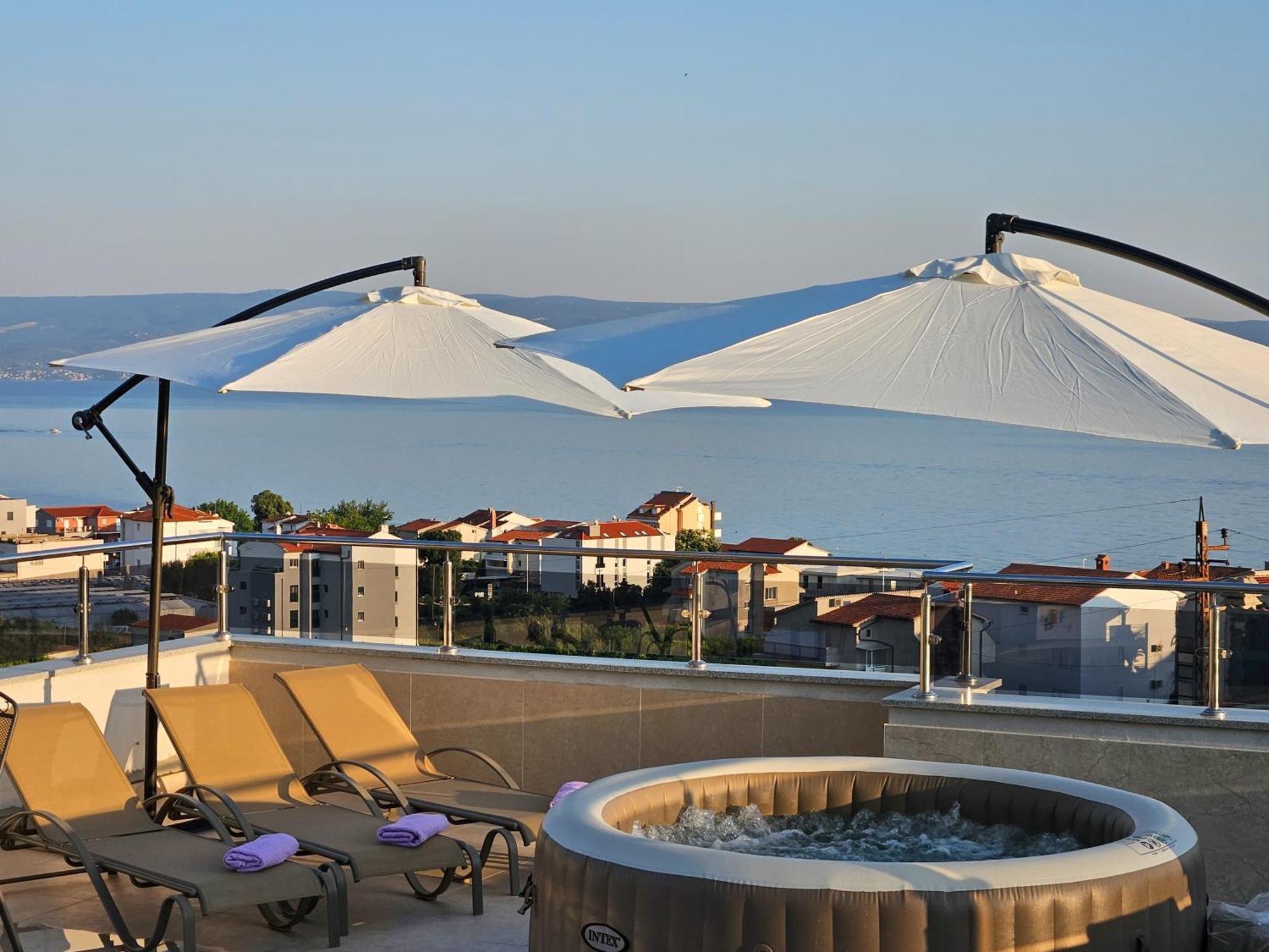 Modern Villa With Jacuzzi, Beautiful Sea View, Near Split! Villa 36A Podstrana Eksteriør billede